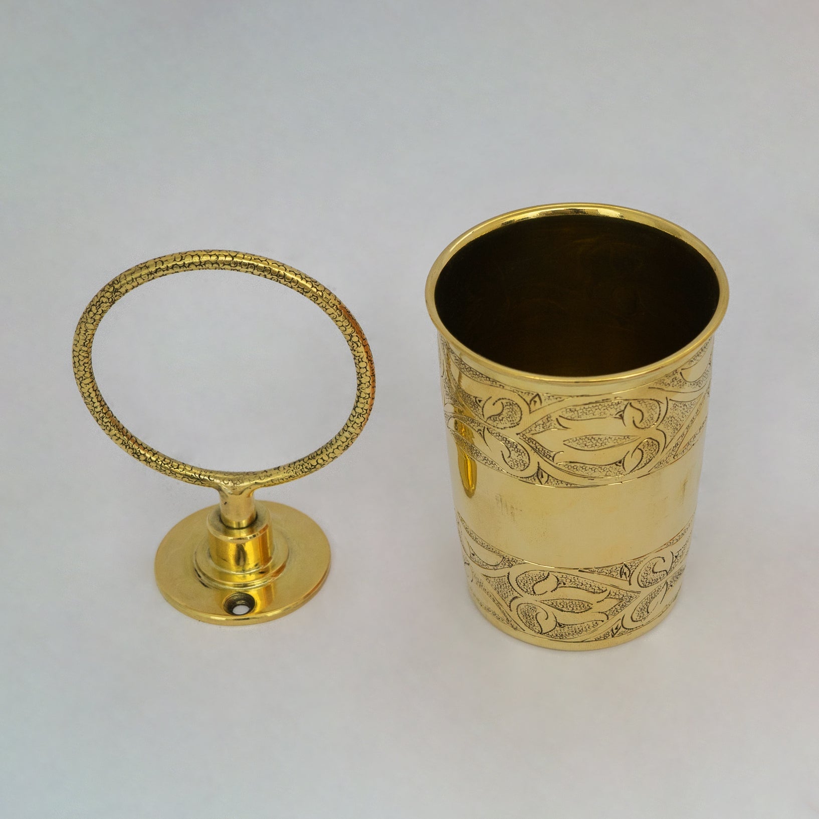 Unlacquered Brass Wall Mount Toothbrush Holder | Bathroom alternate view 23