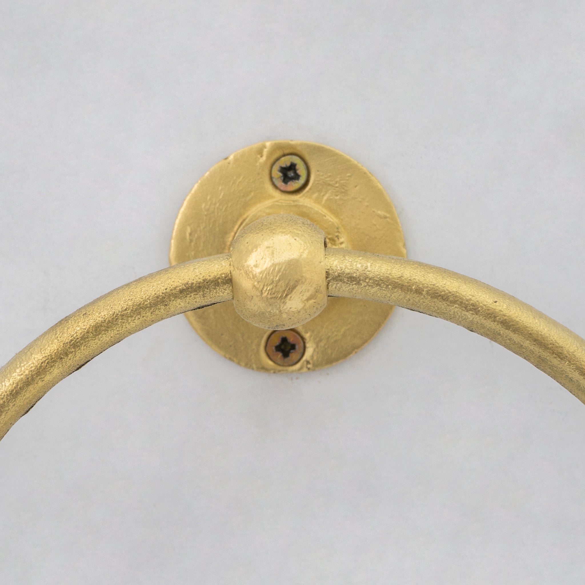 Unlacquered Brass Wall-Mounted Towel Ring Holder, Face Towel Hanger alternate view 3