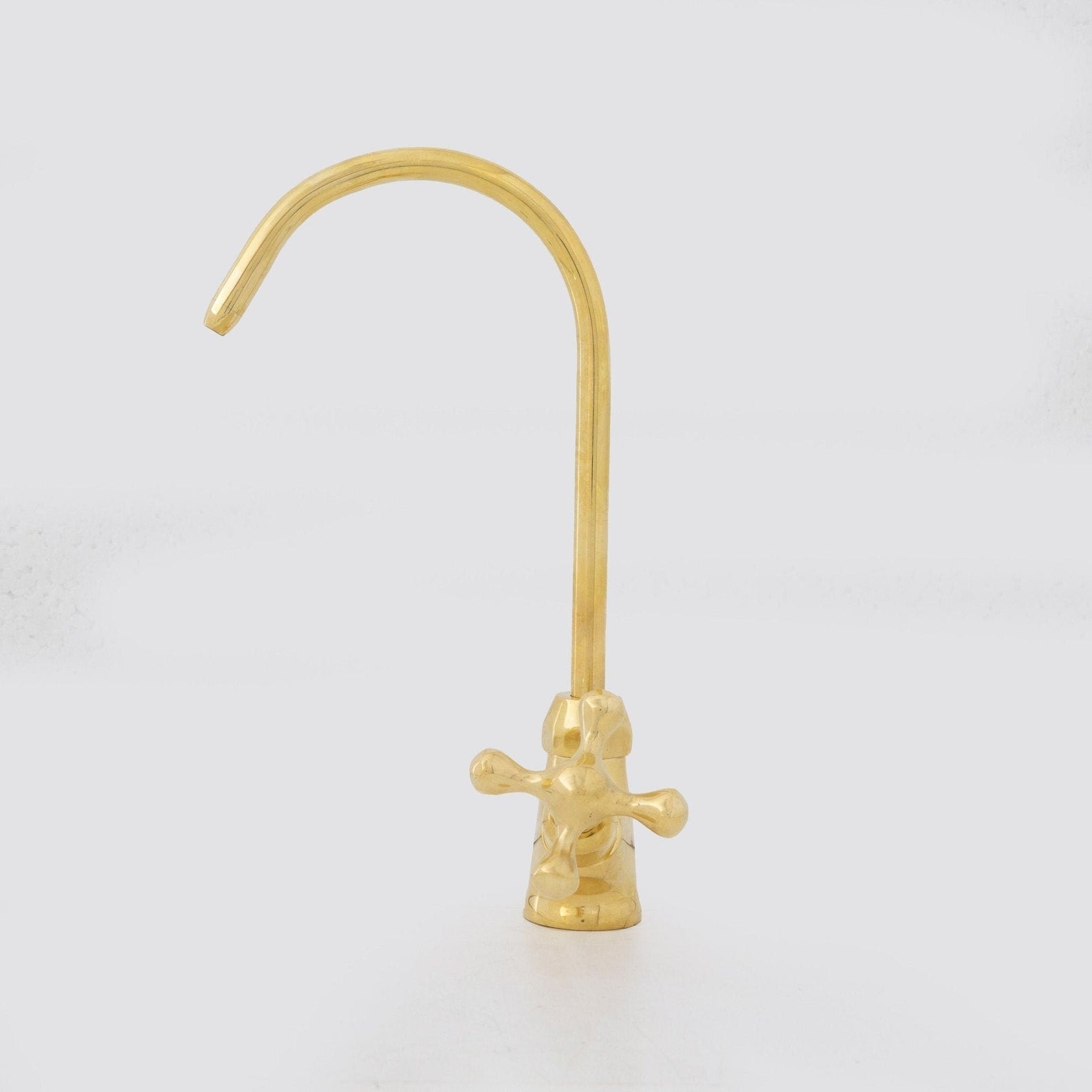 Unlacquered Brass Water Dispenser Kitchen Faucet | Single Hole Cold Water Tap alternate view 9