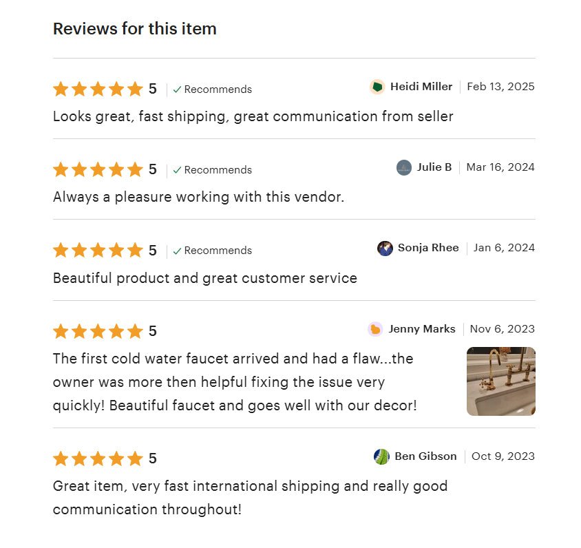 Unlacquered Brass Water Dispenser Kitchen Faucet | Single Hole Cold Water Tap alternate view 11