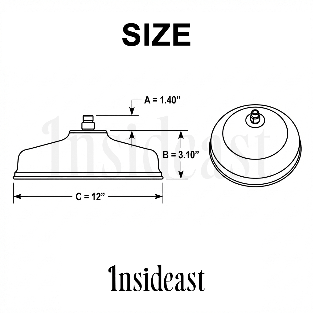 Unlacquered Copper Rain Shower Head | 12" Round alternate view 9