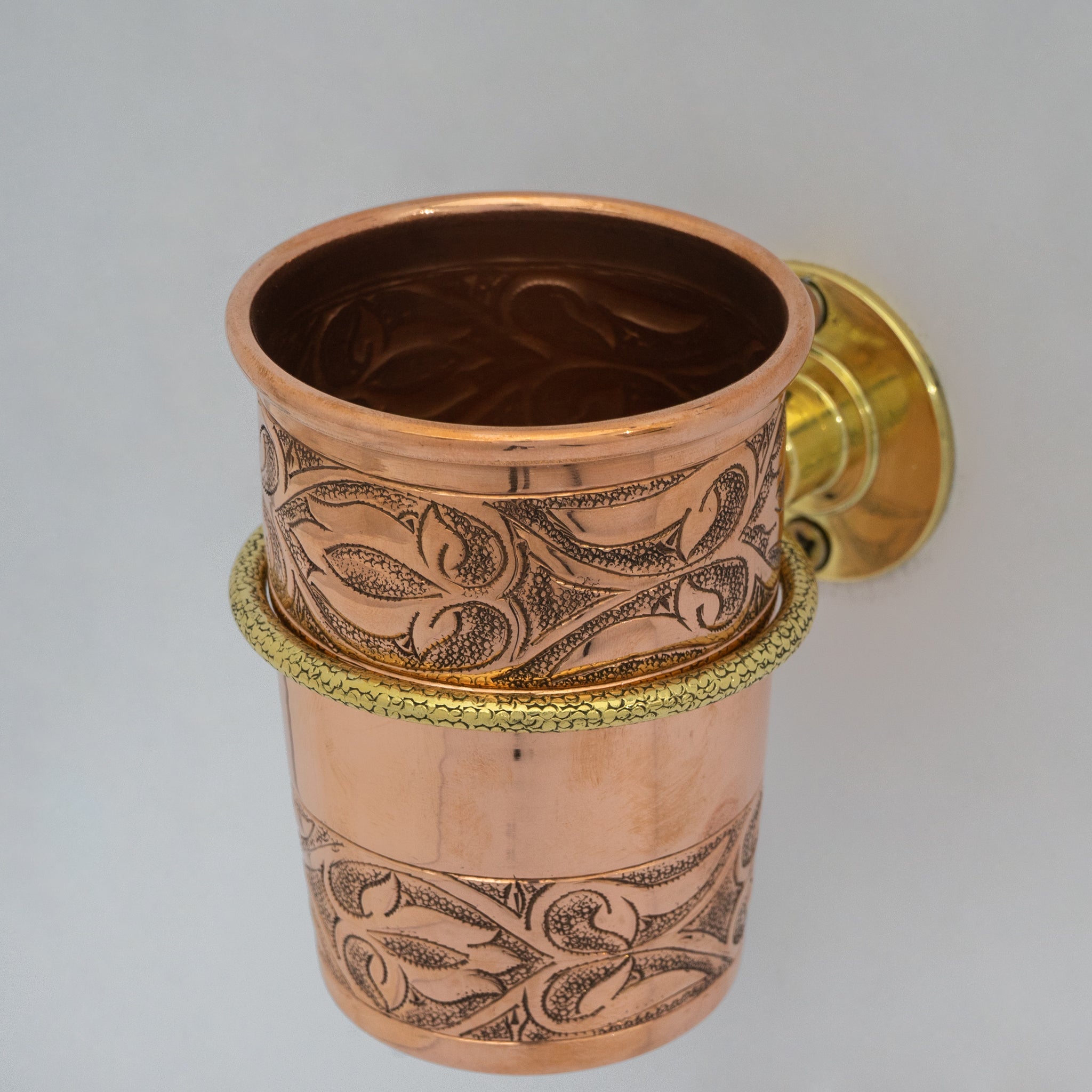 Unlacquered Copper Wall Mount Toothbrush Holder | Bathroom alternate view 19