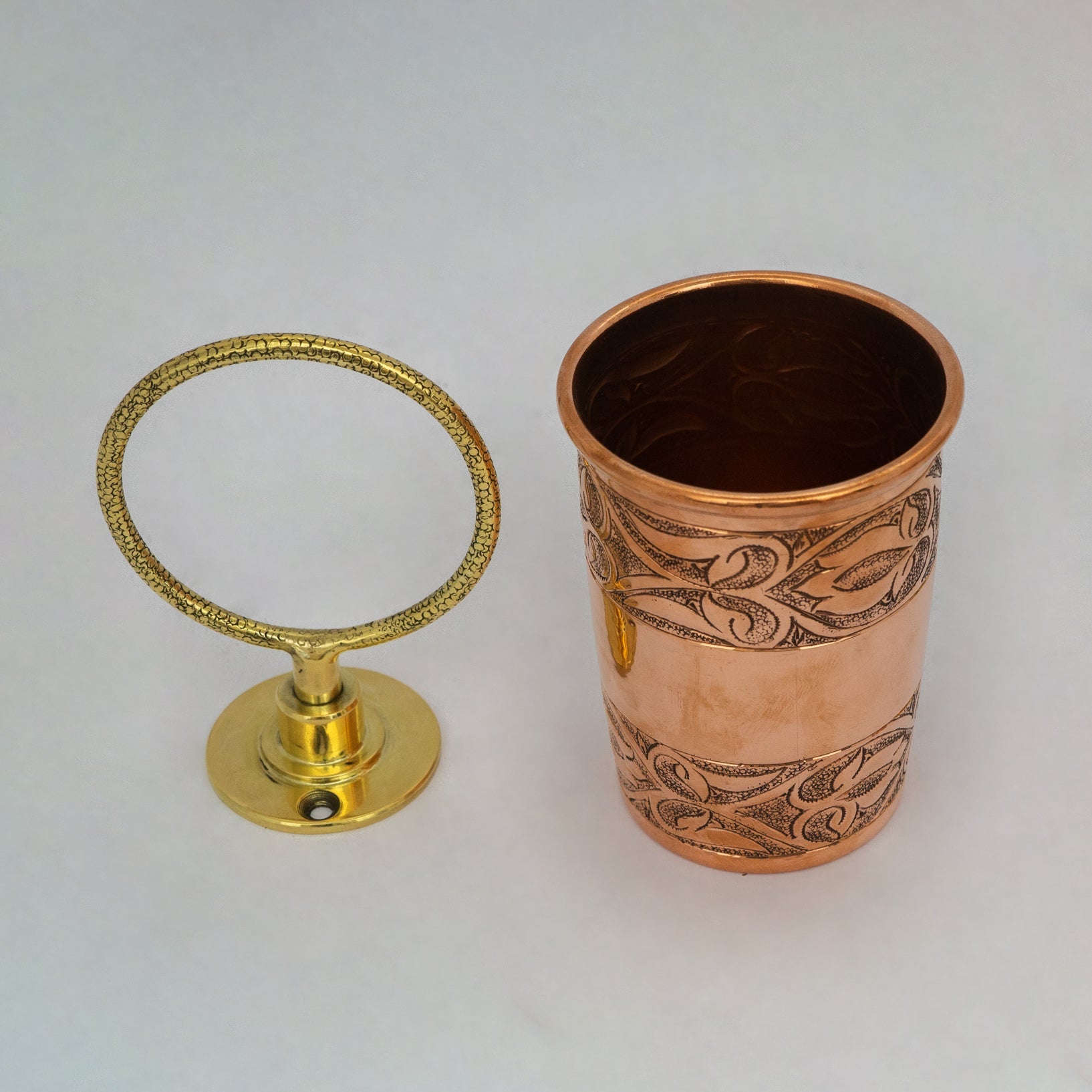 Unlacquered Copper Wall Mount Toothbrush Holder | Bathroom alternate view 15