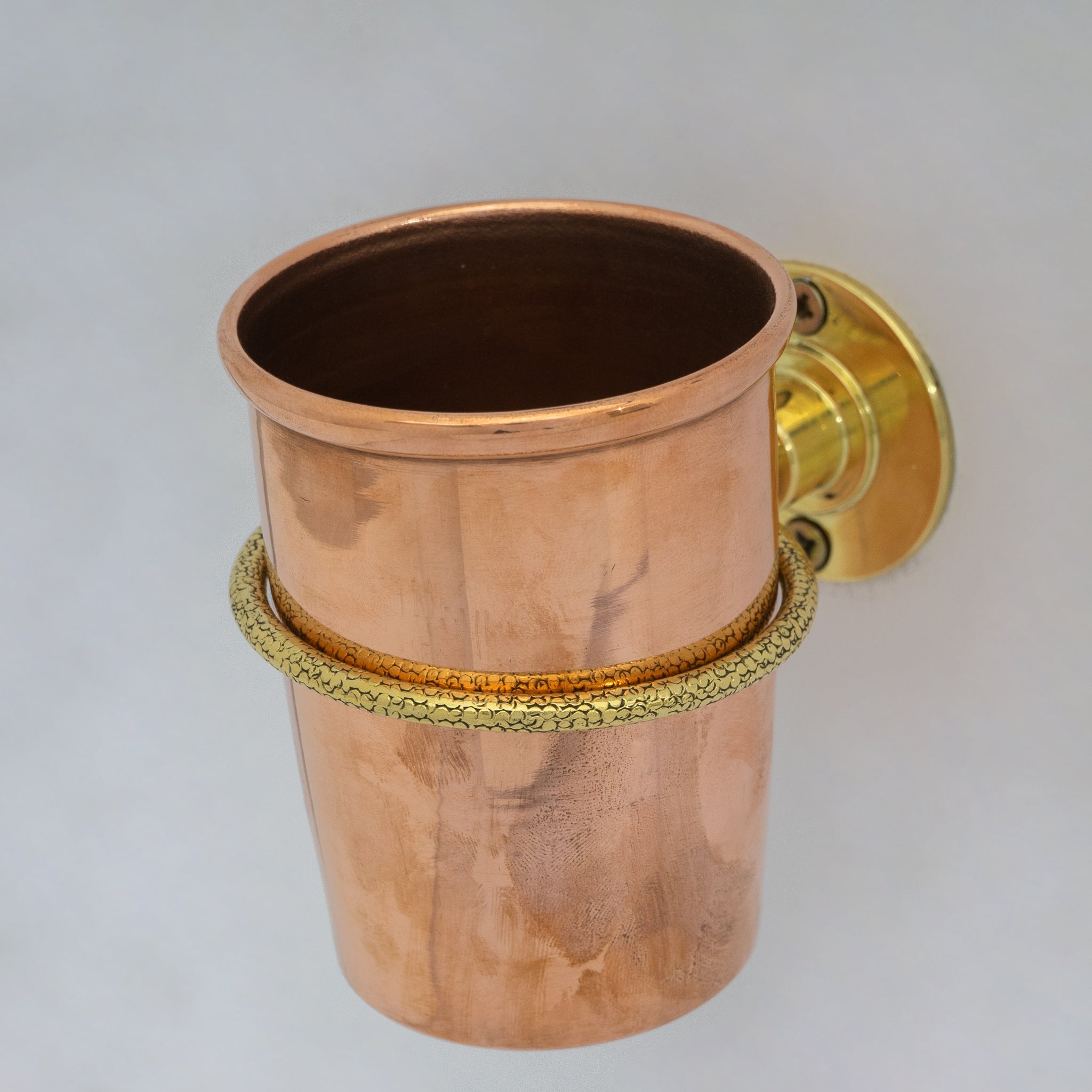 Unlacquered Copper Wall Mount Toothbrush Holder | Bathroom alternate view 17