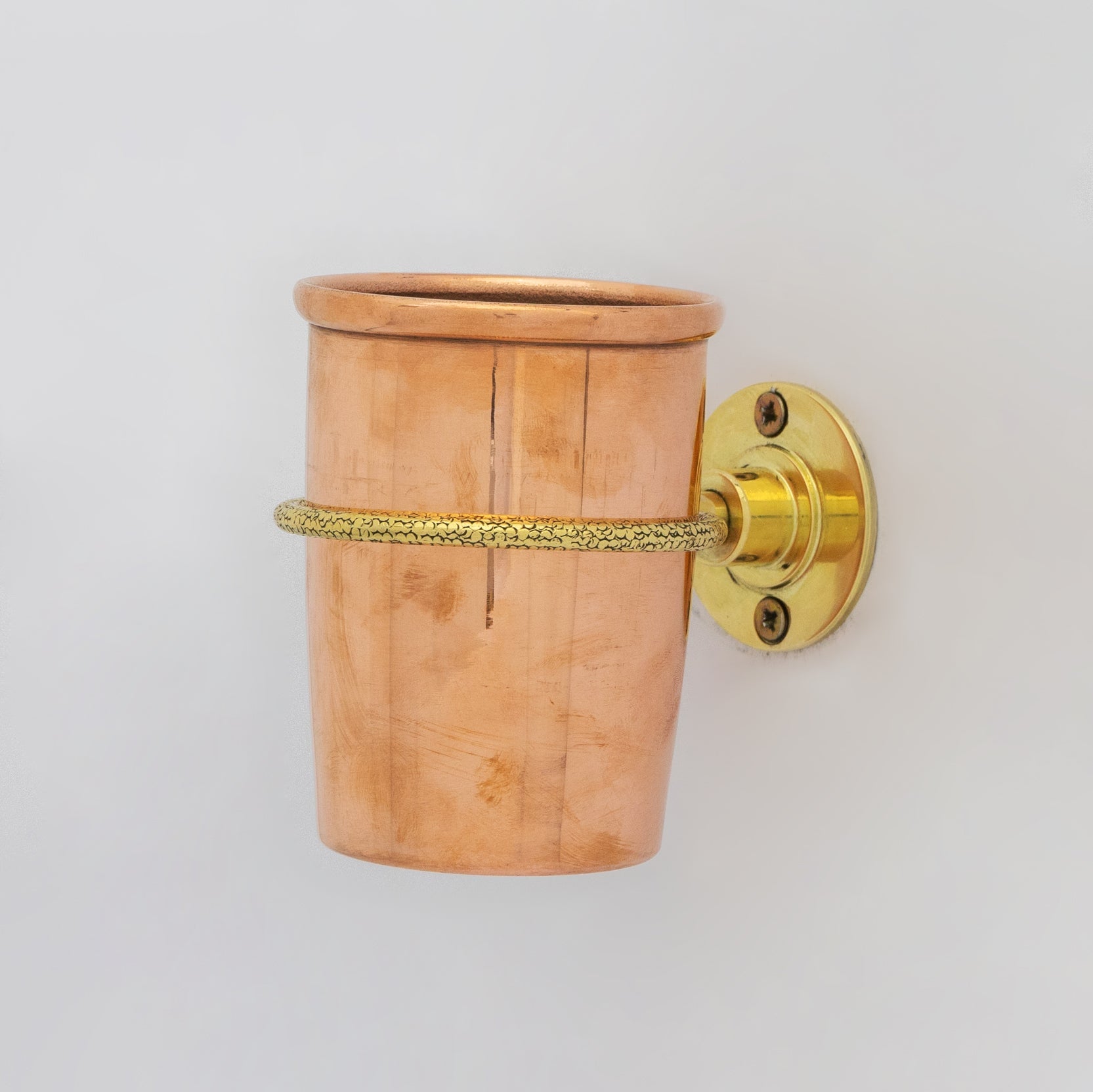 Unlacquered Copper Wall Mount Toothbrush Holder | Bathroom alternate view 4