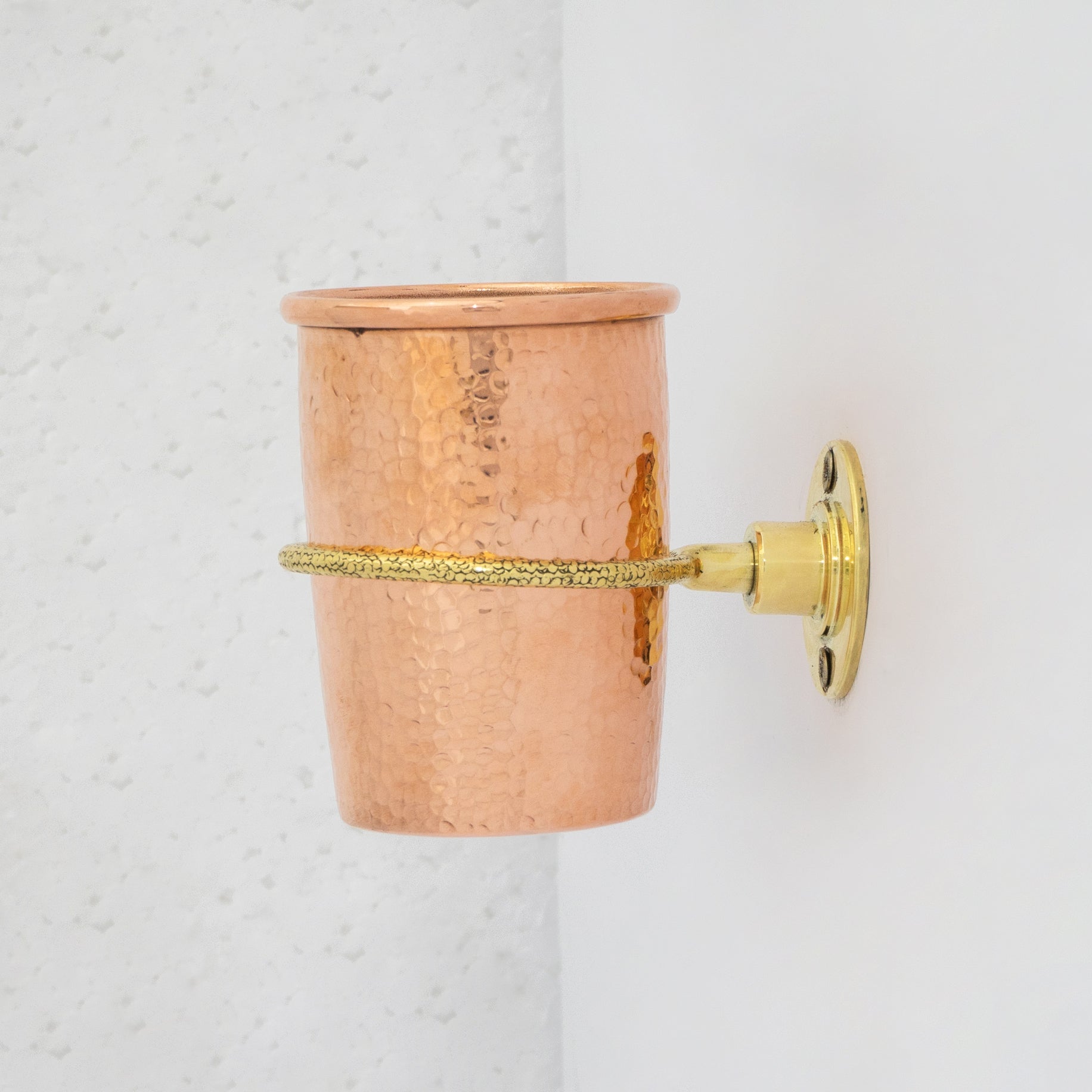 Unlacquered Copper Wall Mount Toothbrush Holder | Bathroom alternate view 11