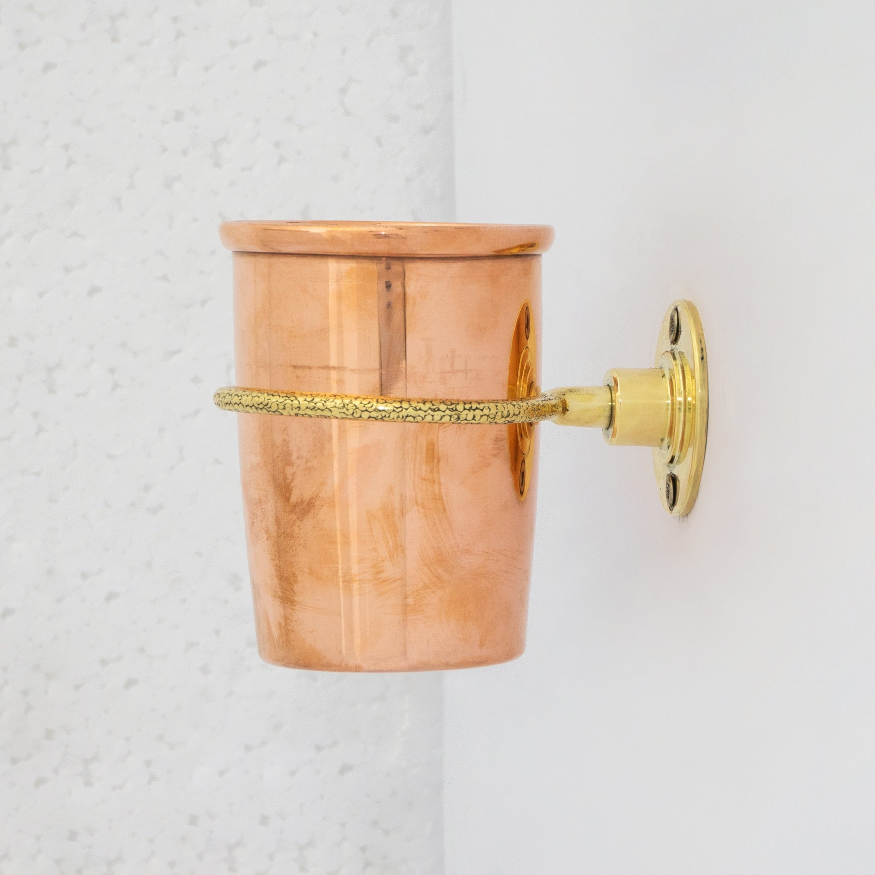 Unlacquered Copper Wall Mount Toothbrush Holder | Bathroom alternate view 12
