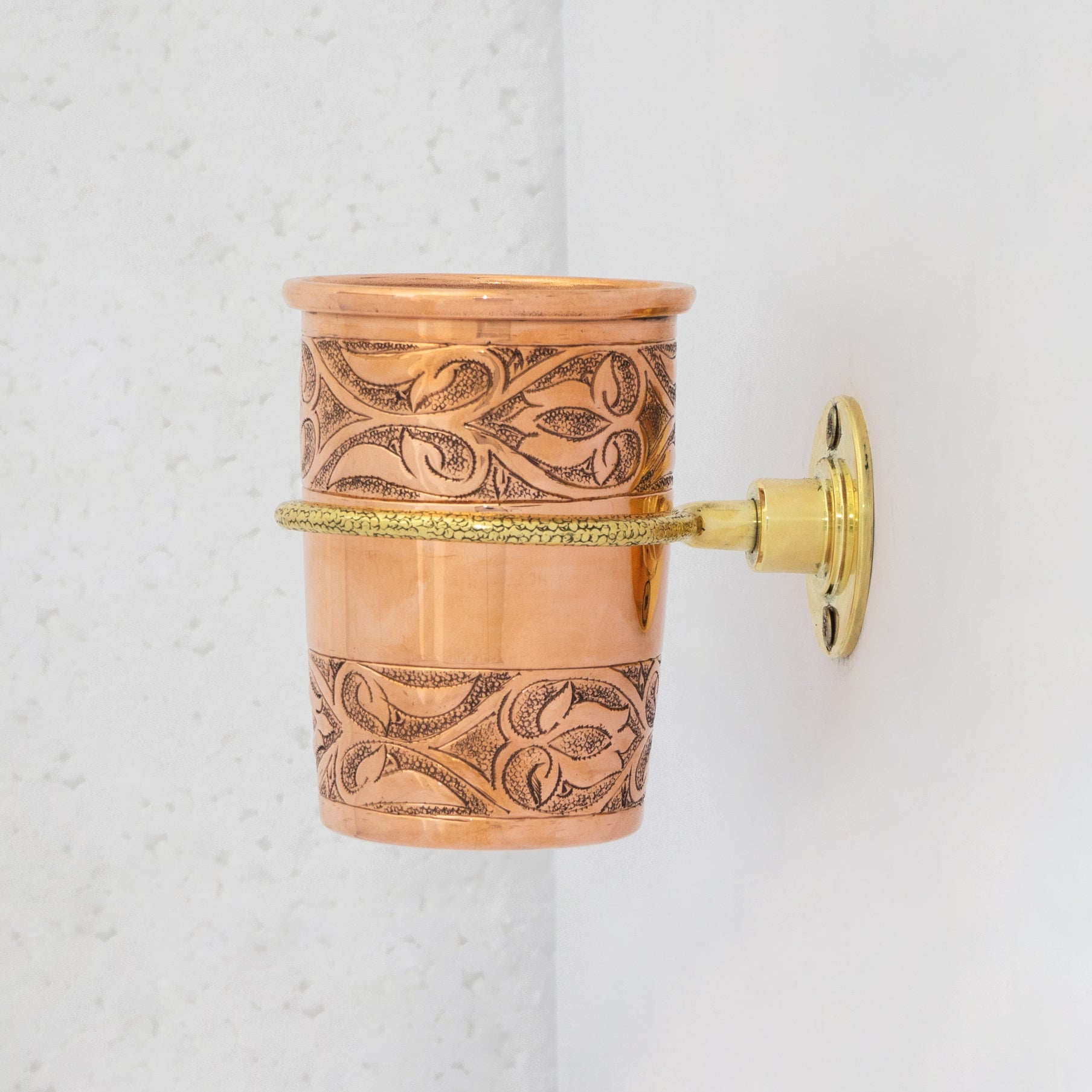 Unlacquered Copper Wall Mount Toothbrush Holder | Bathroom alternate view 13