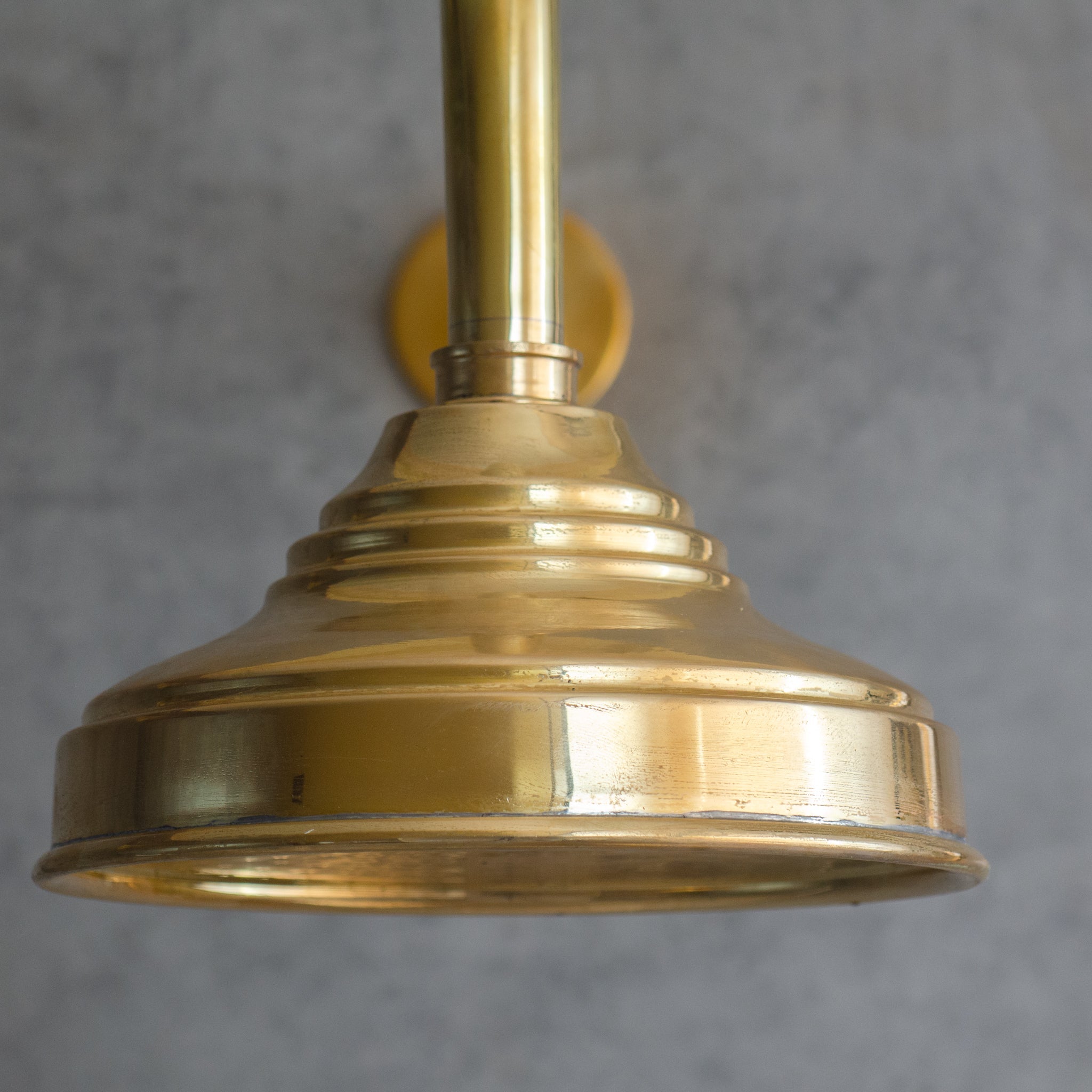 Unlacquered Solid Brass Rain Shower Head, Moroccan Handcrafted Vintage Showerhead, Works Outdoor alternate view 4