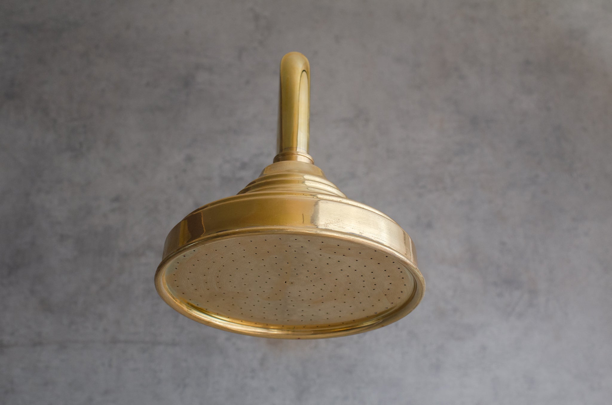 Unlacquered Solid Brass Rain Shower Head, Moroccan Handcrafted Vintage Showerhead, Works Outdoor alternate view 2