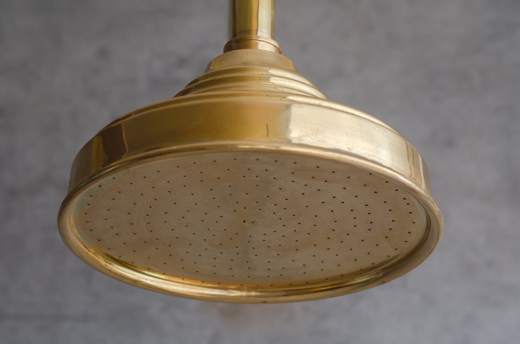 Unlacquered Solid Brass Rain Shower Head, Moroccan Handcrafted Vintage Showerhead, Works Outdoor alternate view 5