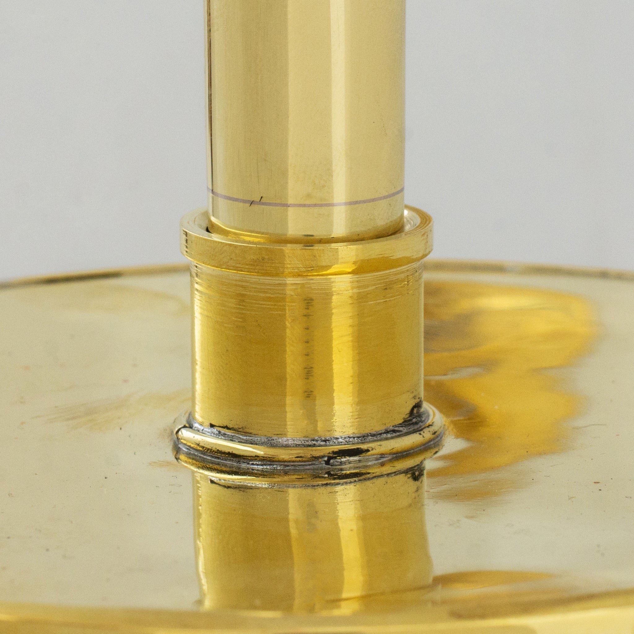 Unlacquered Solid Brass Rain Shower Head, Round Handcrafted Vintage Showerhead alternate view 11