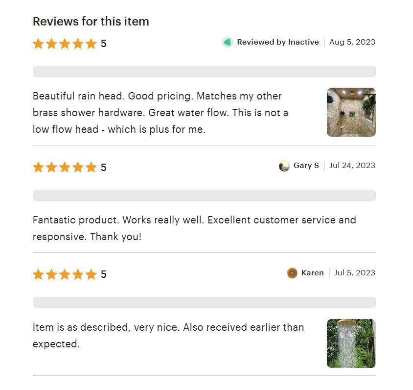 Unlacquered Solid Brass Rain Shower Head, Round Handcrafted Vintage Showerhead alternate view 10