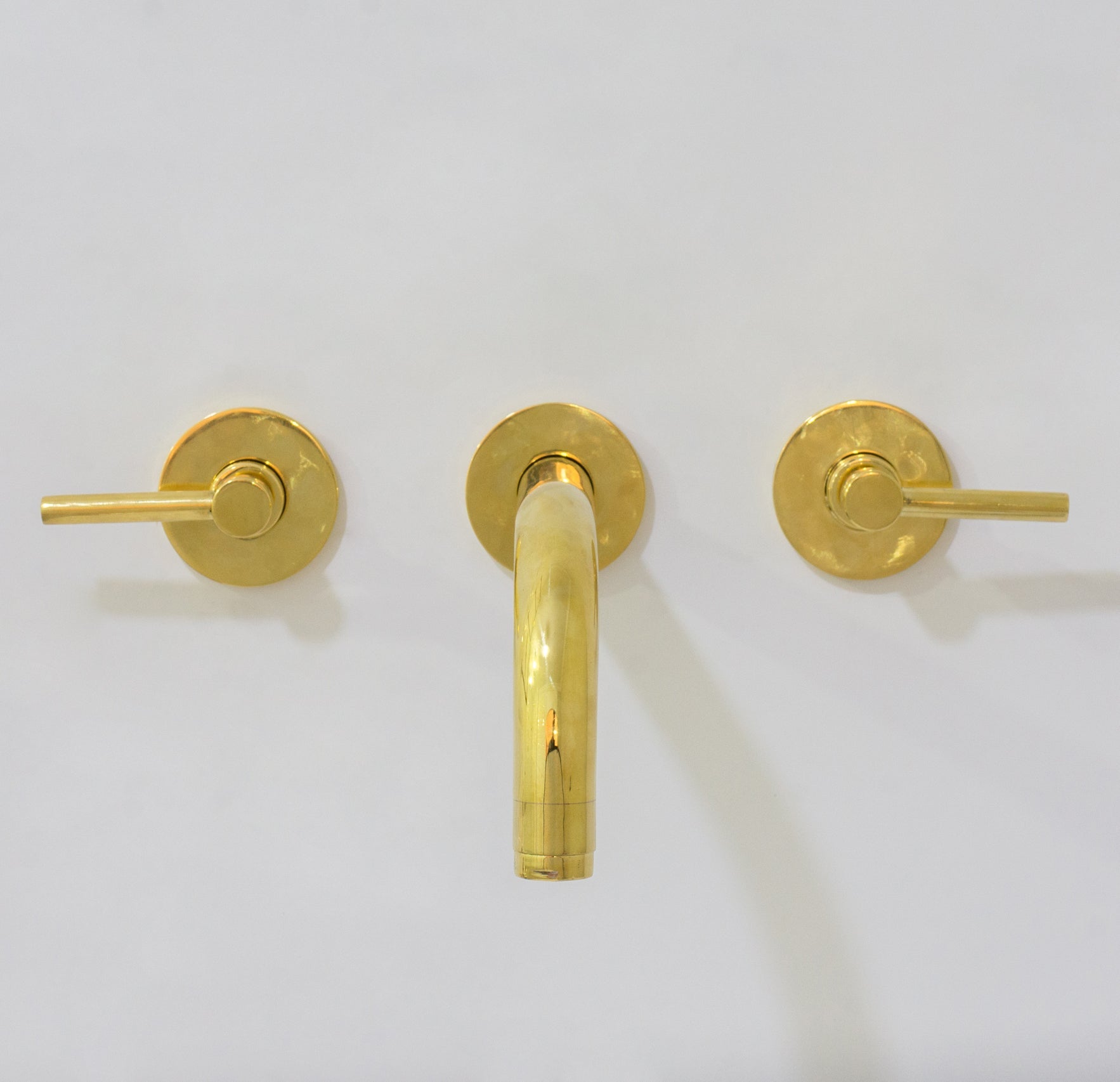 Unlacquered Solid Brass Wall Mounted Bathroom Vessel Sink Faucet, Antique Basin Vanity Faucet alternate view 10