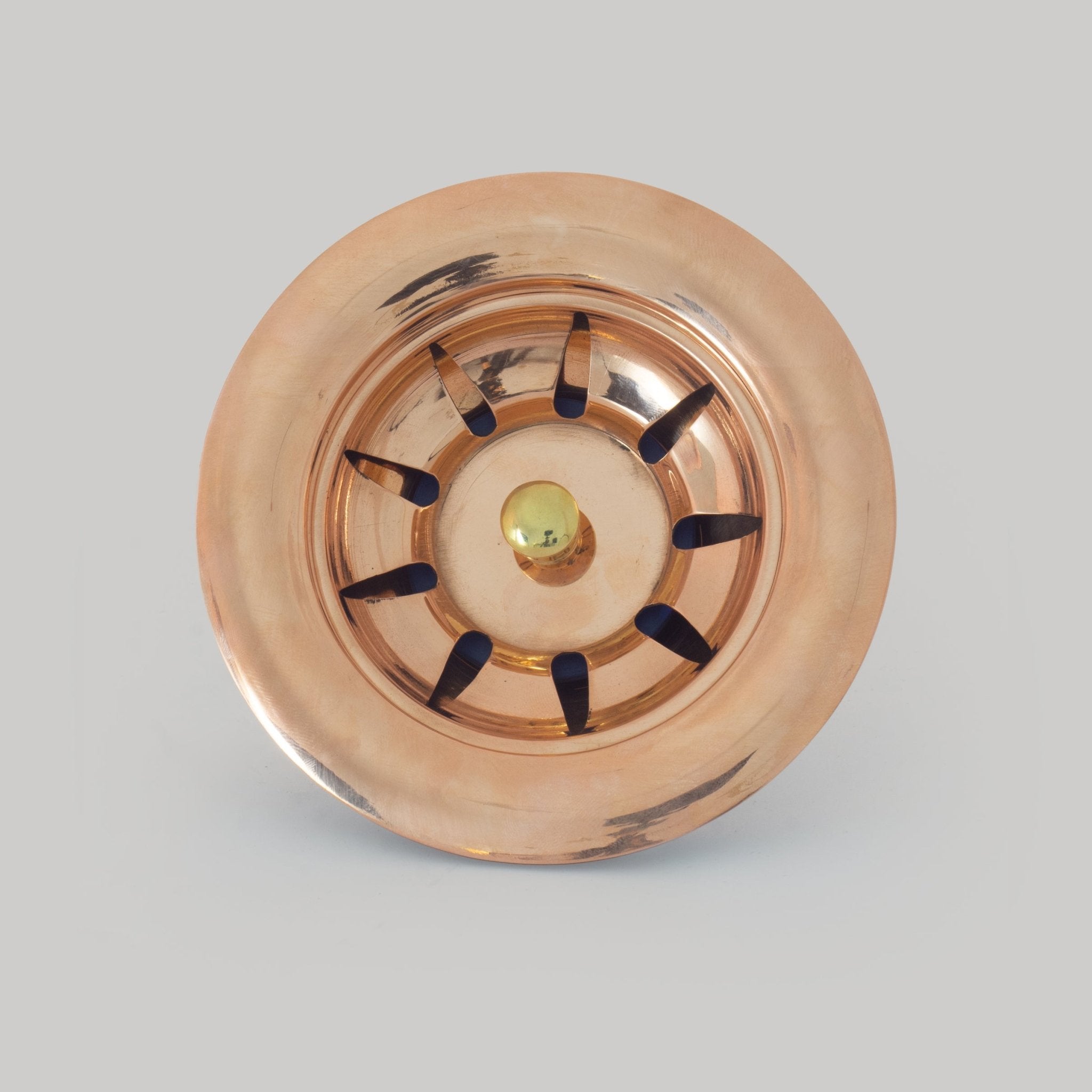 Unlacquered Solid Copper Kitchen Strainer Basket, Kitchen Sink Drain, Drain Stopper Plug, Basket Strainer alternate view 3