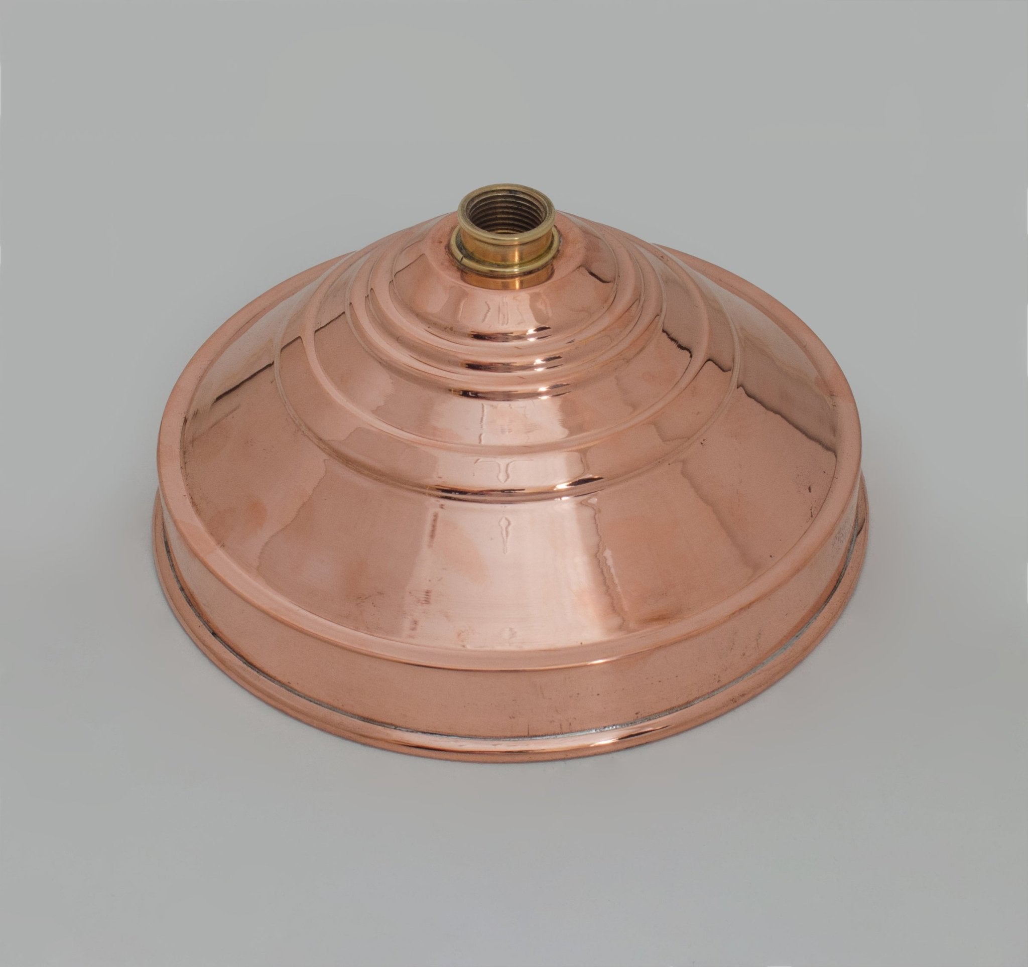 Unlacquered Solid Copper Rain Shower Head, Large Round Handcrafted Vintage Showerhead, Works Outdoor alternate view 4