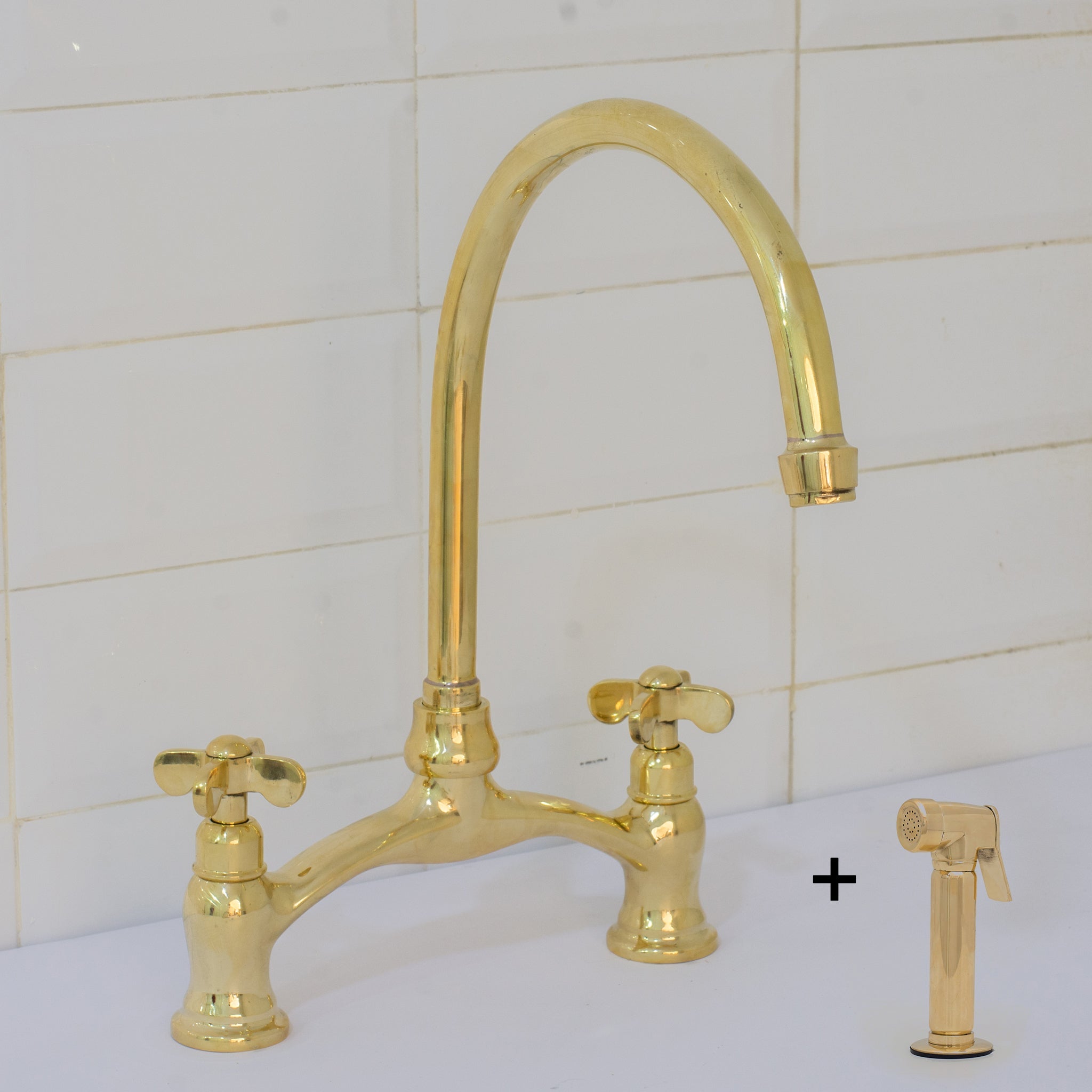 Verdeau - Unlacquered Bridge Kitchen Faucet alternate view 25