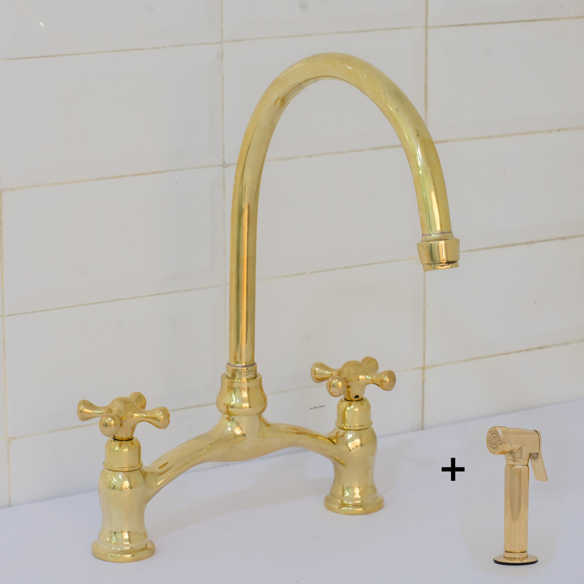 Verdeau - Unlacquered Bridge Kitchen Faucet alternate view 23