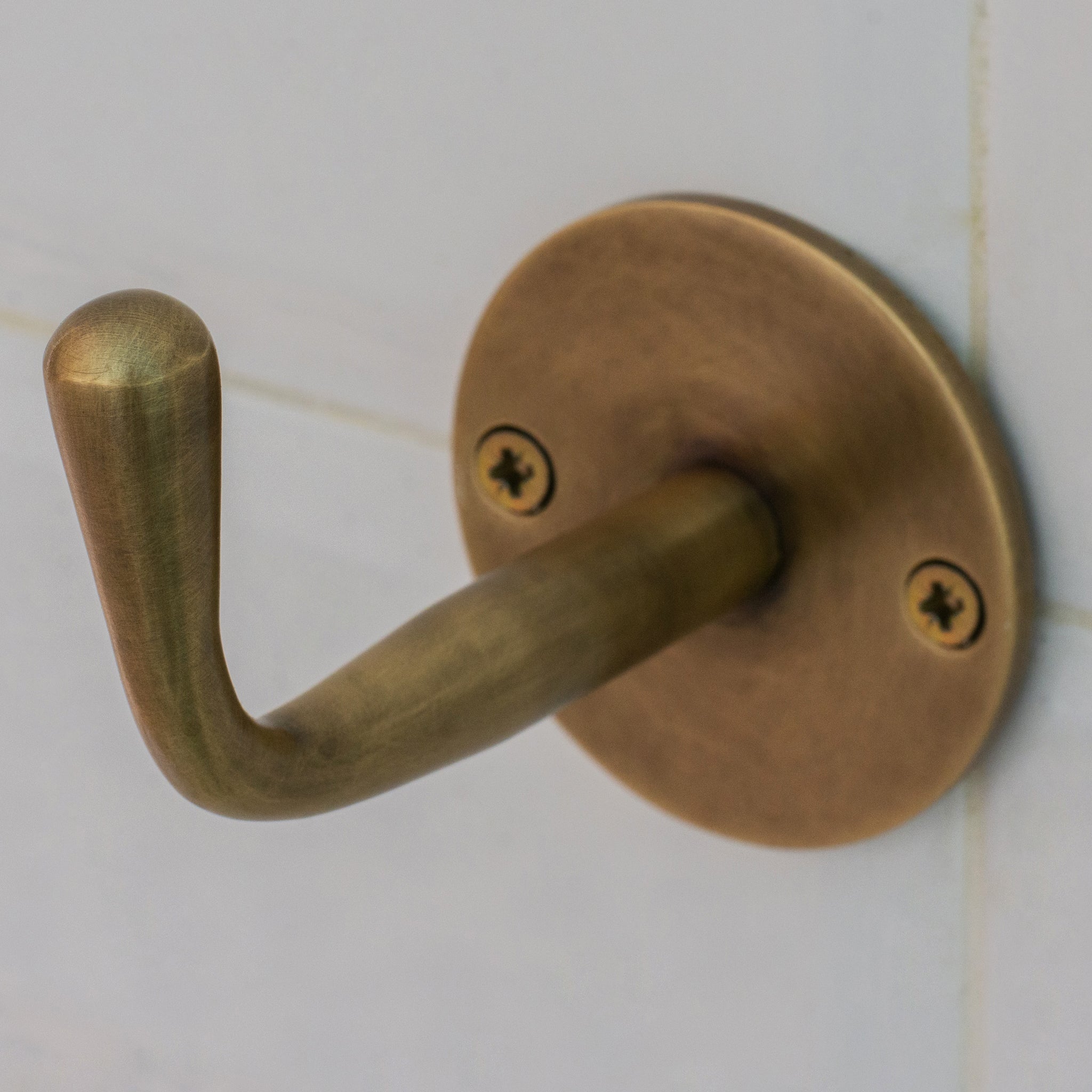 Vintage Hooks Set | Solid Brass Single Hook alternate view 3
