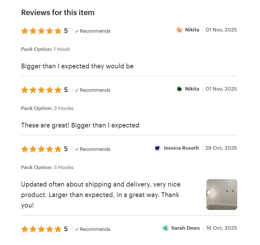 Vintage Hooks Set | Solid Brass Single Hook alternate view 8