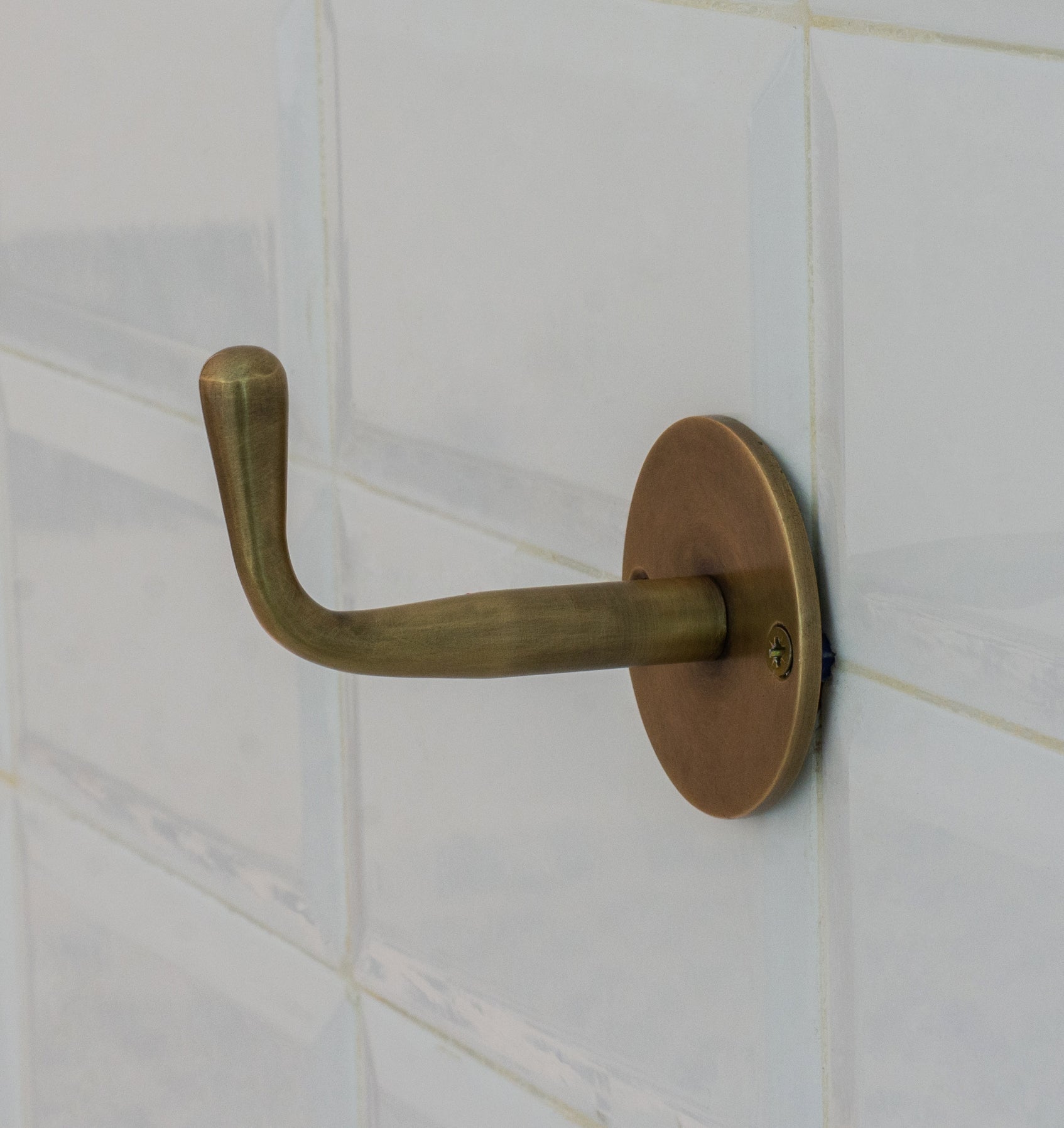 Vintage Hooks Set | Solid Brass Single Hook alternate view 2