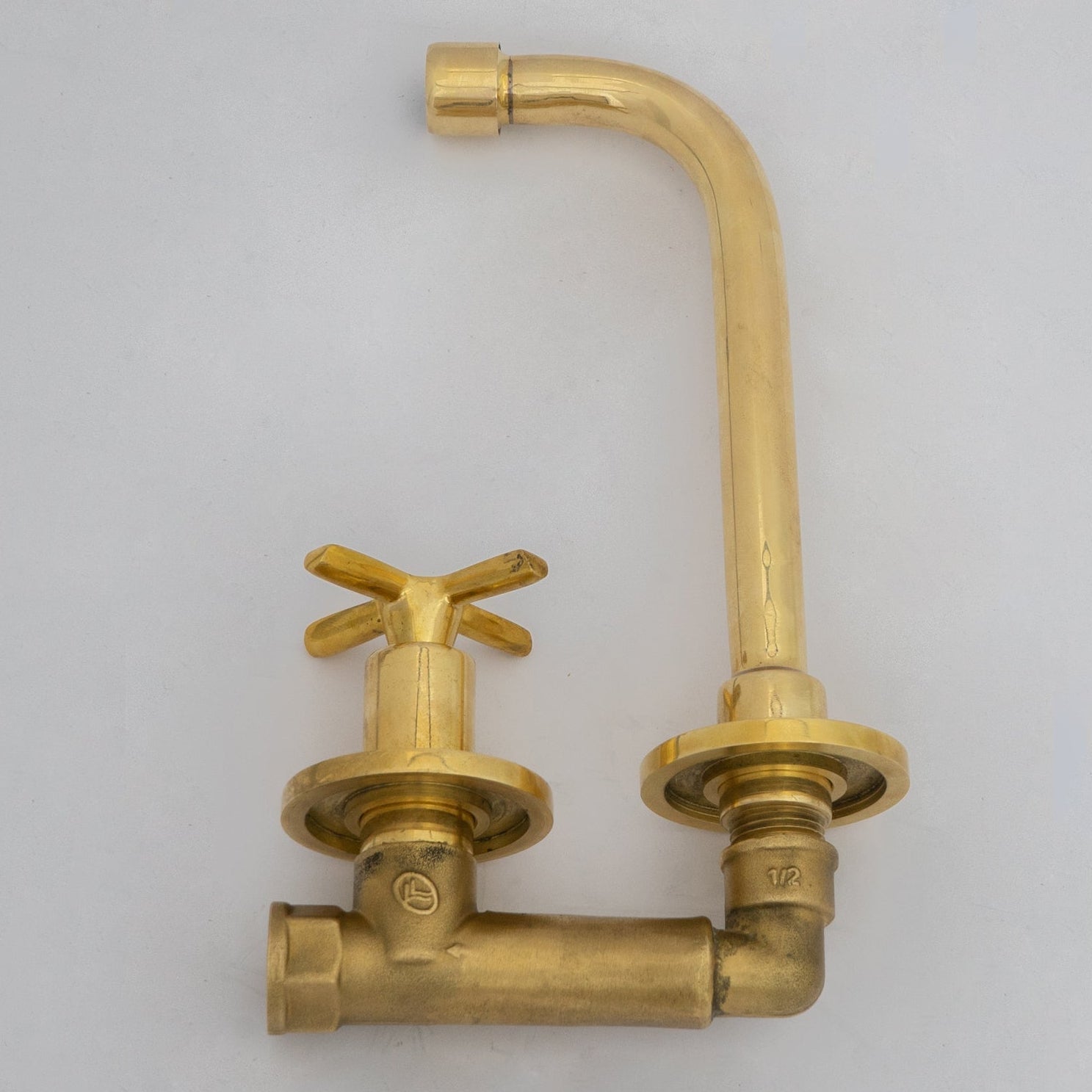 Wall Mount Cold Faucet, Unlacquered Brass Wall Mount Cold Water Tap alternate view 11
