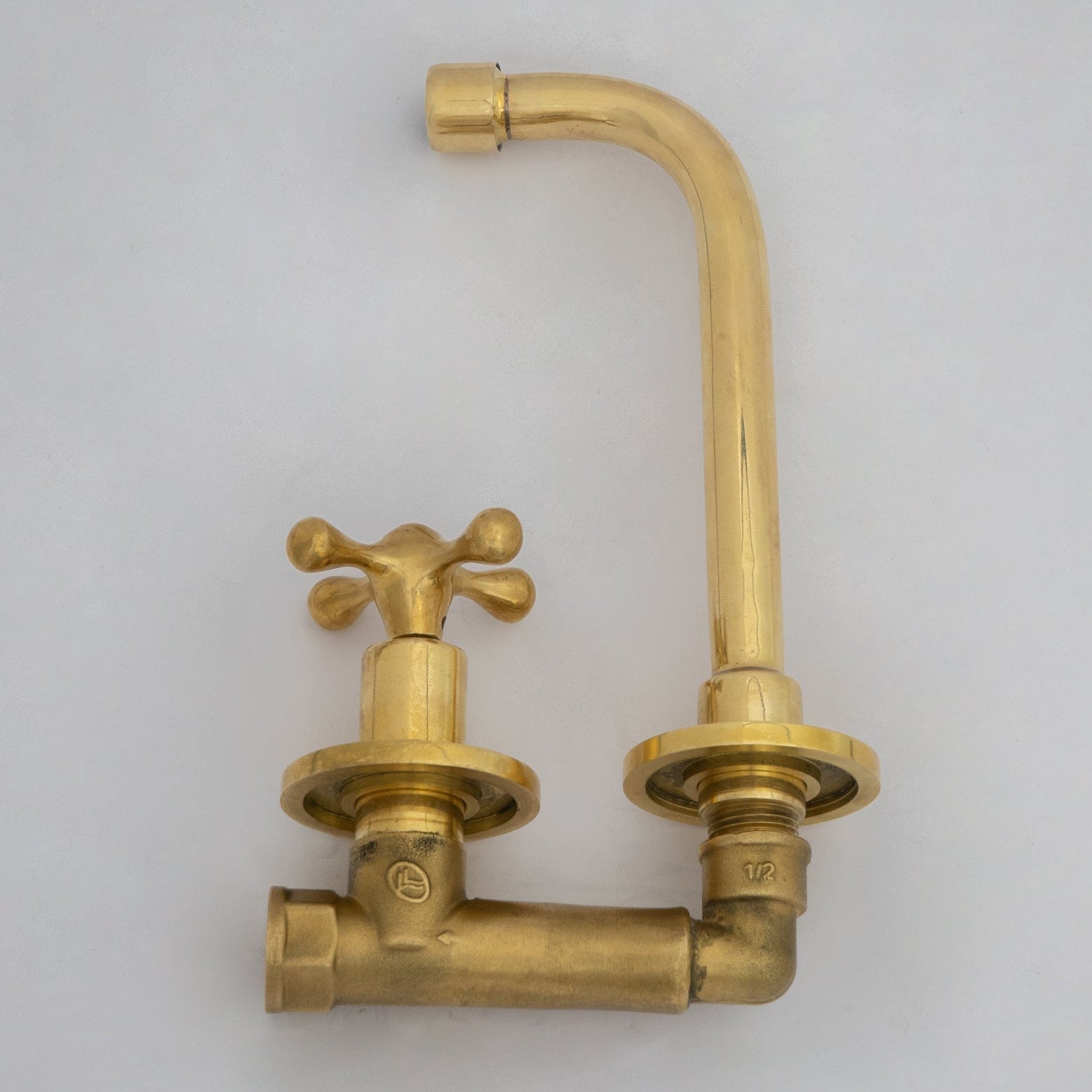 Wall Mount Cold Faucet, Unlacquered Brass Wall Mount Cold Water Tap alternate view 10